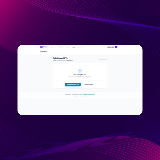 Bulk Resume Upload