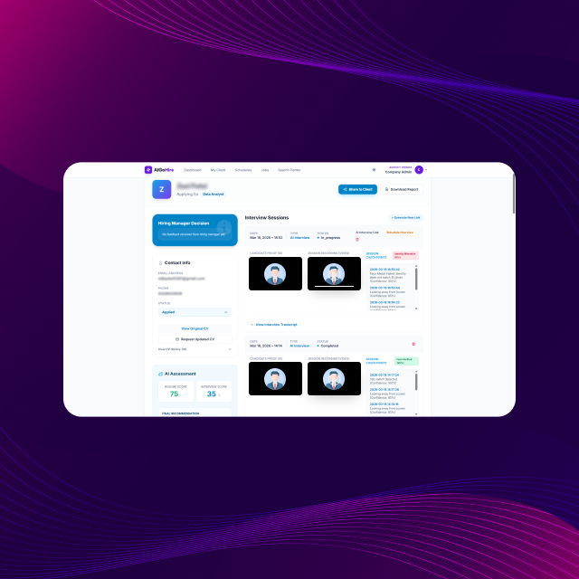 Transcripts UI
